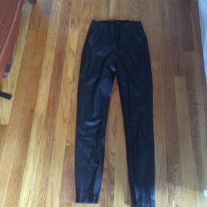 Zara full leather pants