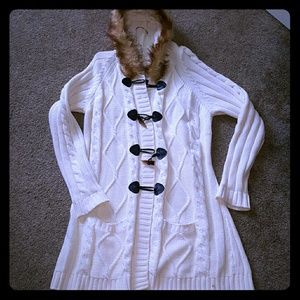 Hooded Toggle Cardigan