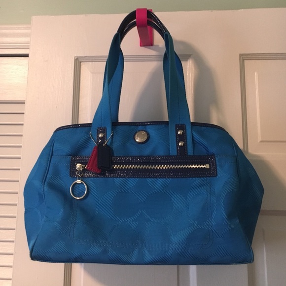 Bright Blue Coach Purse