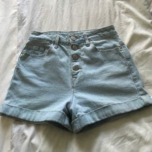 BDG high waisted denim shorts