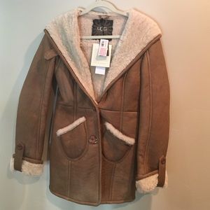 Leather UGG jacket