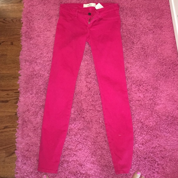 dark pink jeans