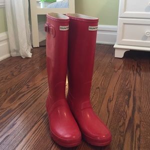 Red Hunter Boots