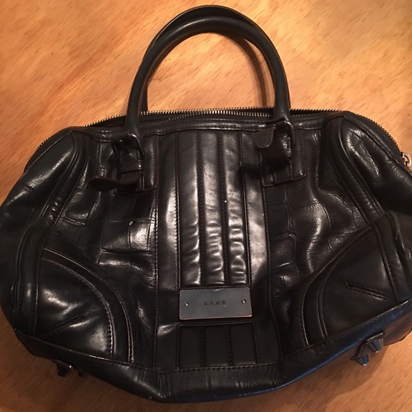 LAMB Miles Love Croco Satchel Handbag