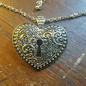 Heart Necklace With Keyhole