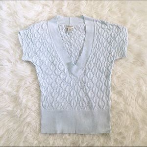 (banana republic) short sleeve sweater