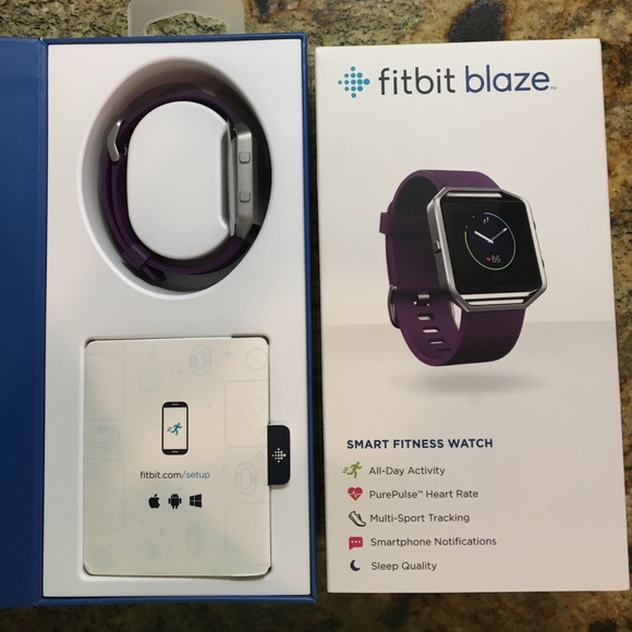 NIB! Brand New in Box! Fitbit blaze plum band