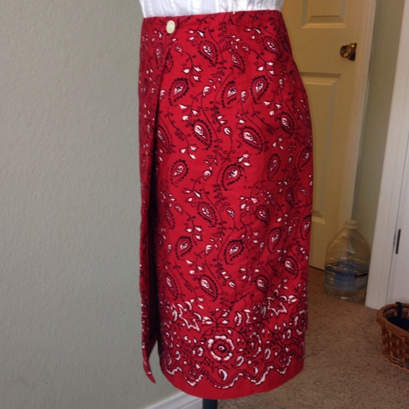 Charter Club Bandanna Wrap Skirt - Picture 2 of 4