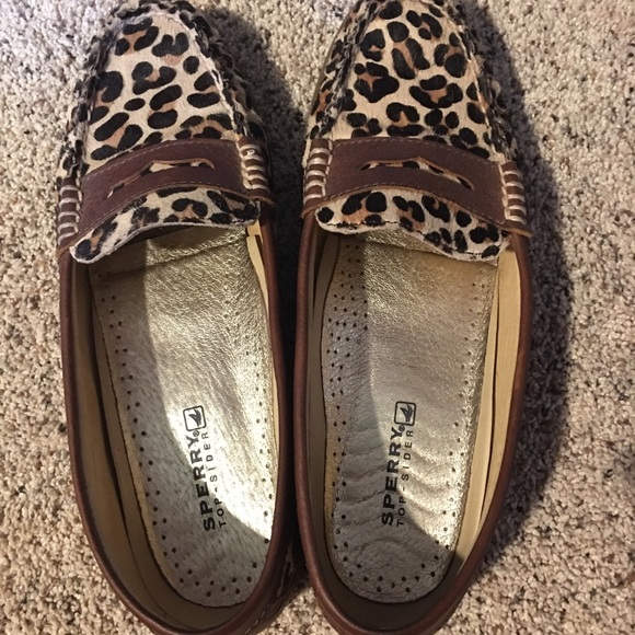 Sperry Cheetah loafers