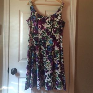 Beautiful Floral Print Sleeveless Dress