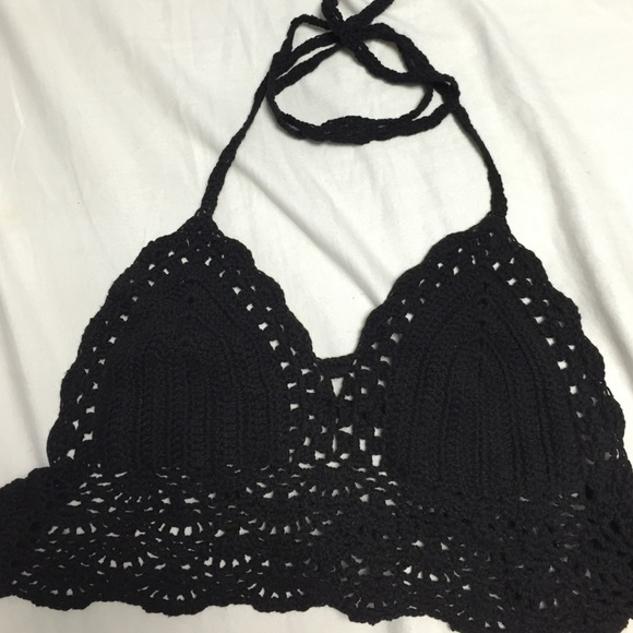 Crochet bralette/bikini top