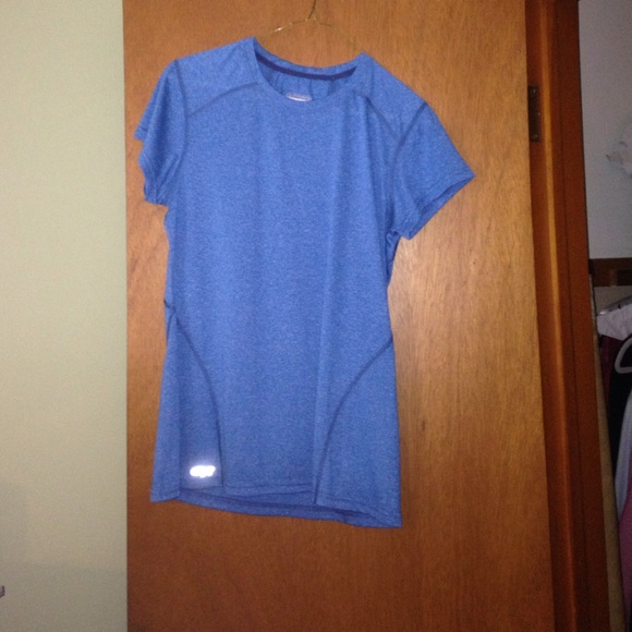 Blue athletic shirt
