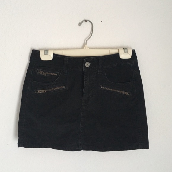 Black Corduroy Skirt