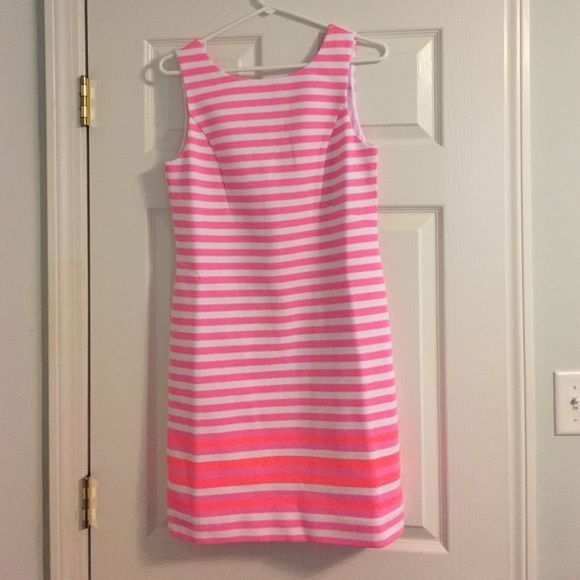 Lily Pulitzer Pink and White Striped Dress