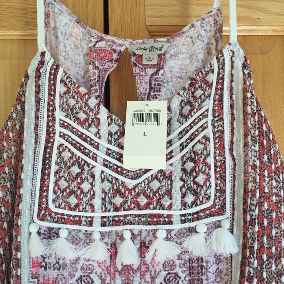 Lucky Brand Tank Sz L NWT - Picture 3 of 8