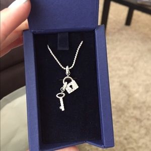Swarovski Lock & Key Necklace