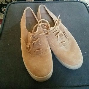 Size 7 Brown Suede Vans