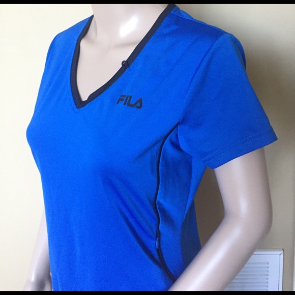 Cobalt blue short sleeve workout top! - Picture 2 of 7
