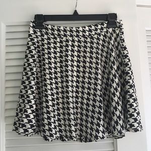 Forever 21 Black & White Skater Skirt