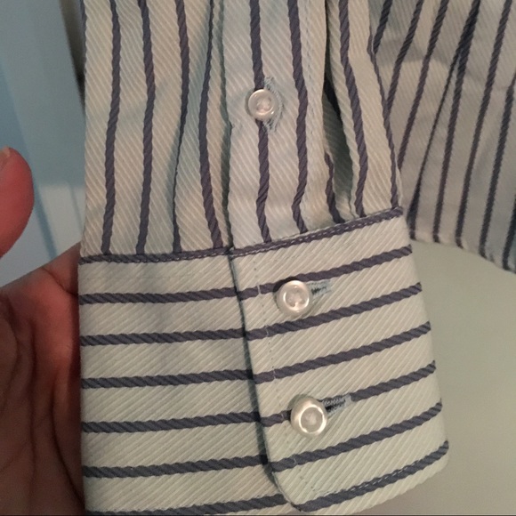 Blue Striped Button Down Shirt - Picture 2 of 3