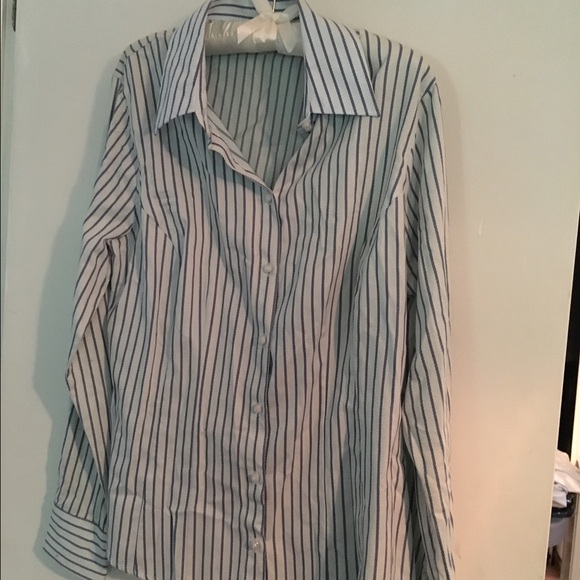 Blue Striped Button Down Shirt - Picture 3 of 3