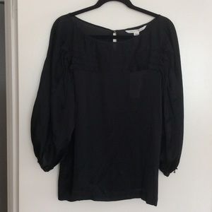 Diane Von Furstenberg DVF Silk Blouse Size 12 NWT