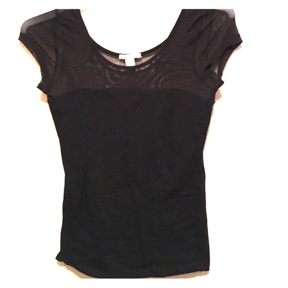 Sheer black top💫