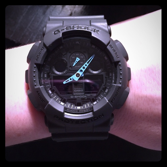 Gray G Shock men's watch