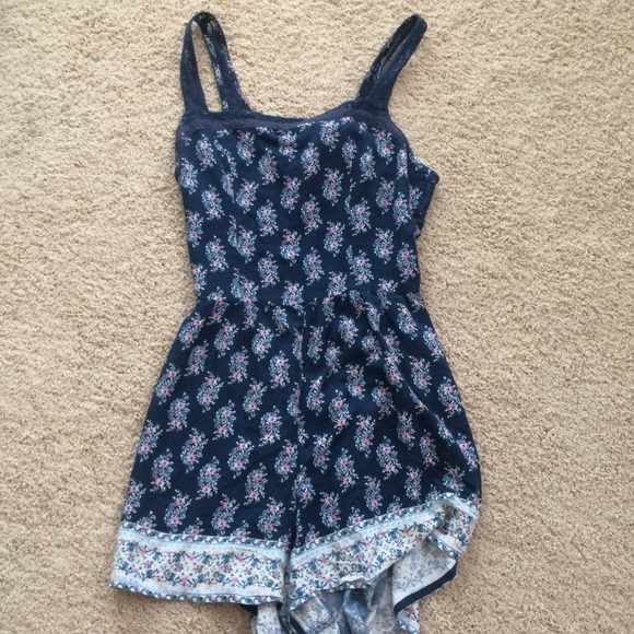 Abercrombie & Fitch Floral Romper