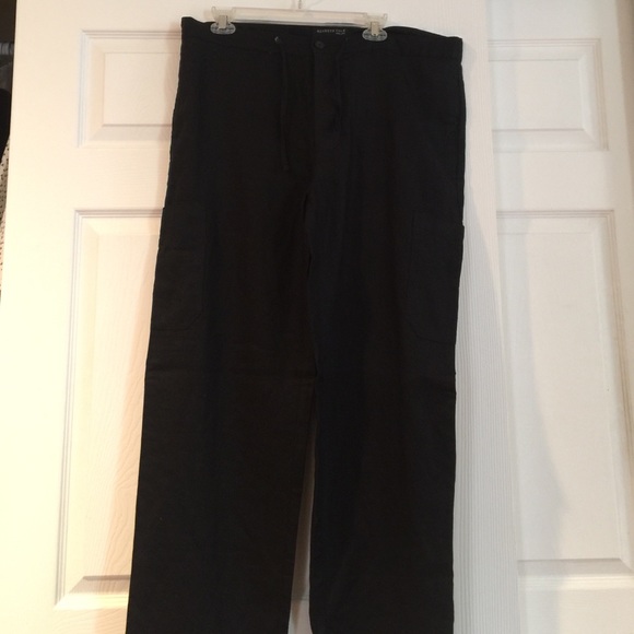 100% linen cargo pants