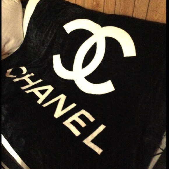 Chanel fleece blanket