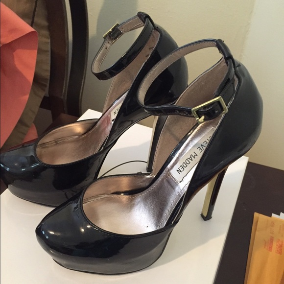 Black Patent Leather Platforms