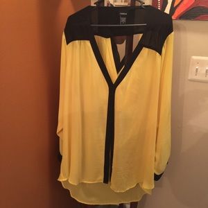 Torrid oversize open back shirt