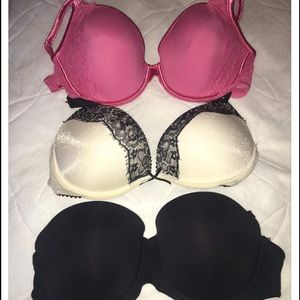 3 super cute bras. 38 C, 38 B, 36 C