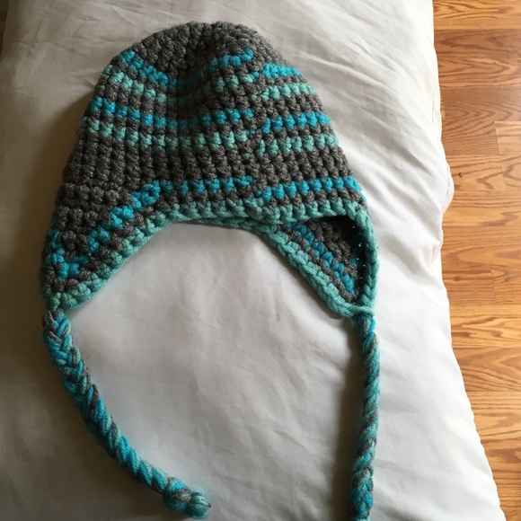 Hand knit beanie