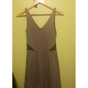 CCO Gray Mini Dress with Black Lace Detail  H&M