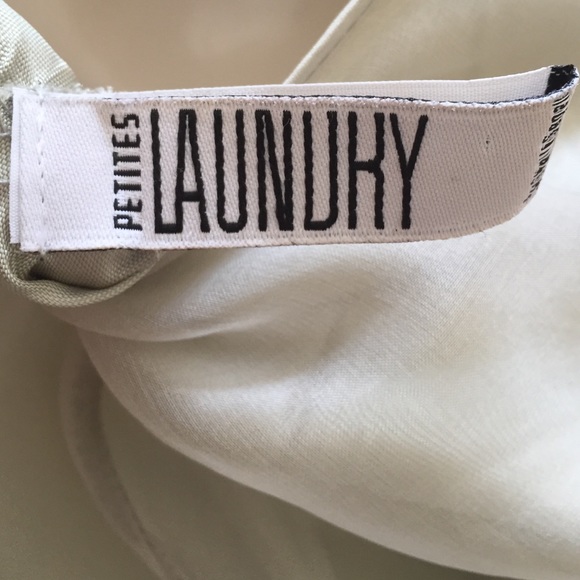 LAUNDRY PALE GREEN SILK DRESS - Size 2 - Picture 4 of 4