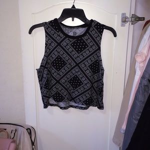 Crop Top/ Bandana Print