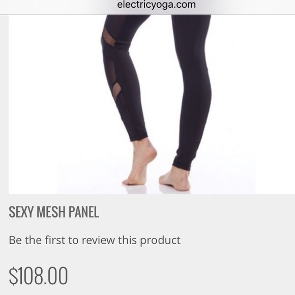 ❌❌❌SOLD OUT Sexy Mesh Electric Yoga workout Pants - Picture 3 of 4