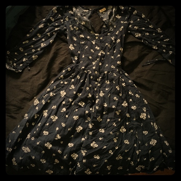 Hollister open back flare dress