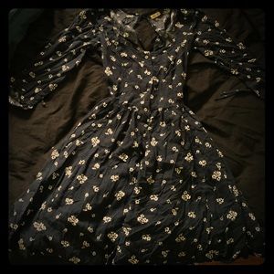 Hollister open back flare dress