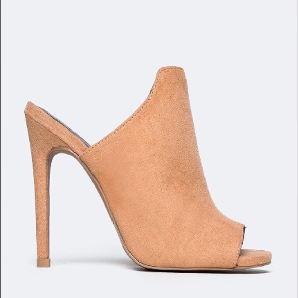 Blush mule peep toe heels - Picture 4 of 4
