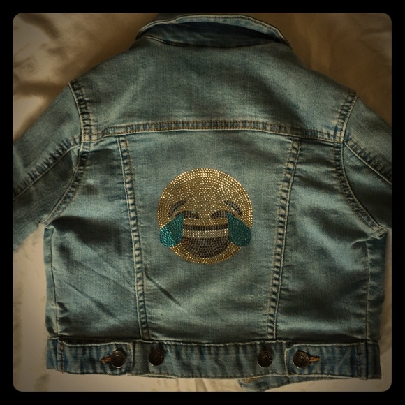 Lucky Brand Emoji Denim Jacket size S