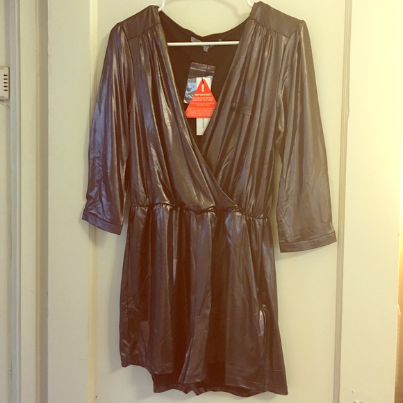 Gunmetal silver ASOS romper