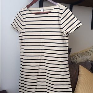 J. Crew Factory Knit Striped Tshirt Dress NWT