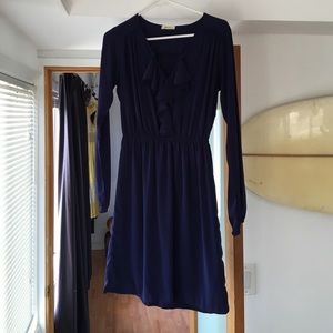 Navy long sleeve dress