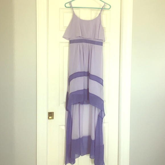 Purple high low dress - Picture 1 of 3