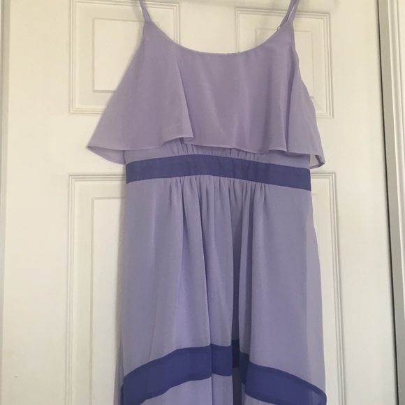 Purple high low dress - Picture 2 of 3