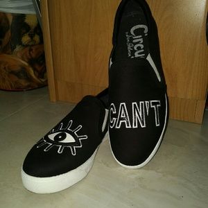 "I Can't" Slip On Sneakers