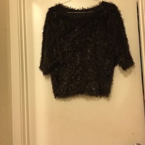 Chocolate fur shiny shirt